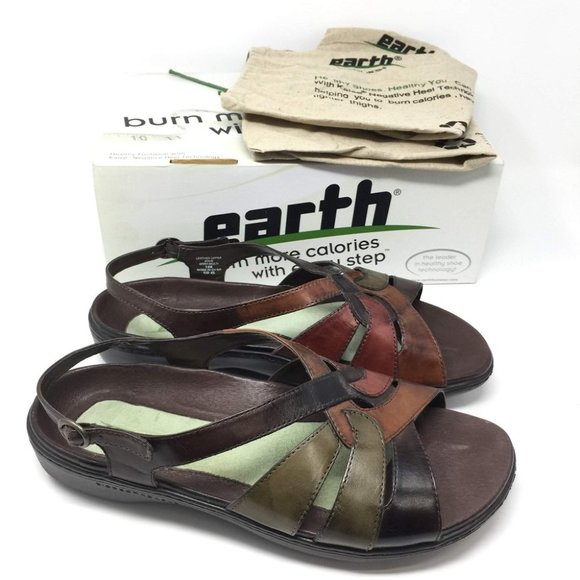 Womens Earth Jolie Sandal Bark‎ Multi Color Leather - Picture 1 of 8
